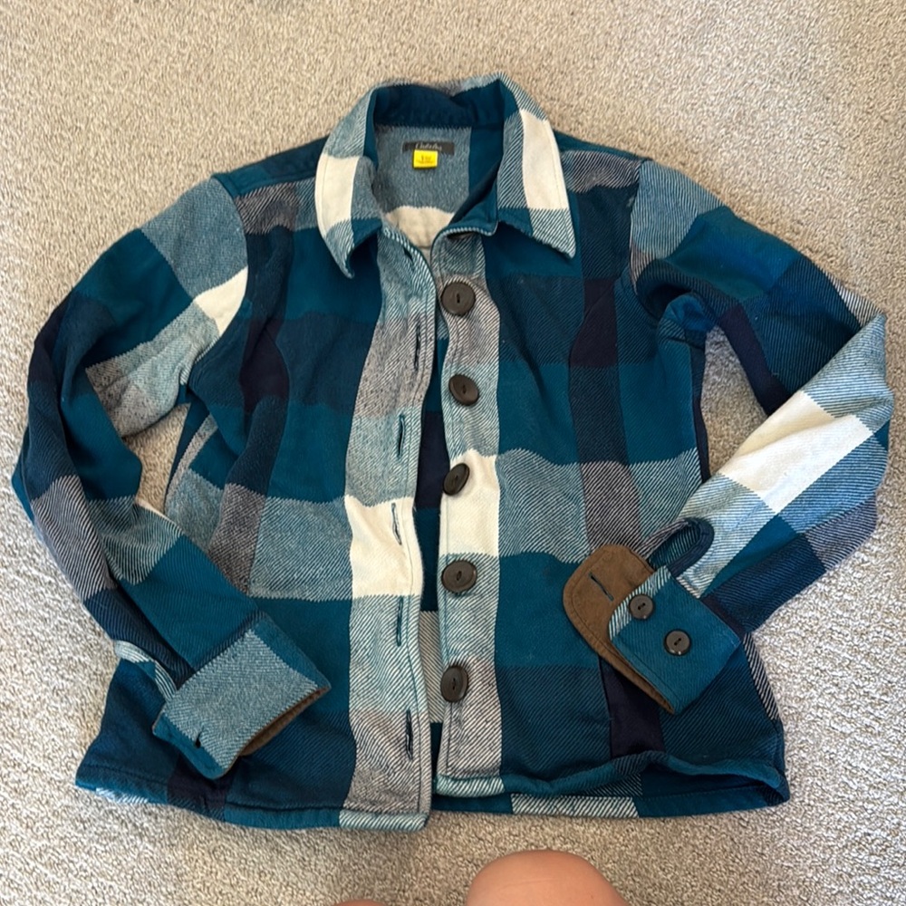 Cabela’s Women’s Plaid Jacket - Blue and White